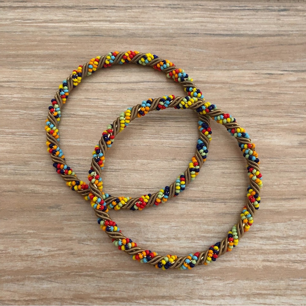 Beaded Bangles (Set of 2)